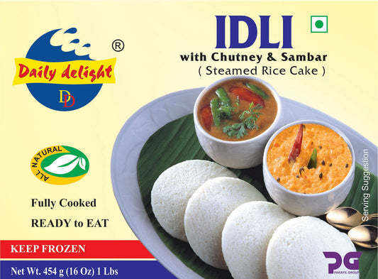Daily Delight Idili With Chutney And Sambar