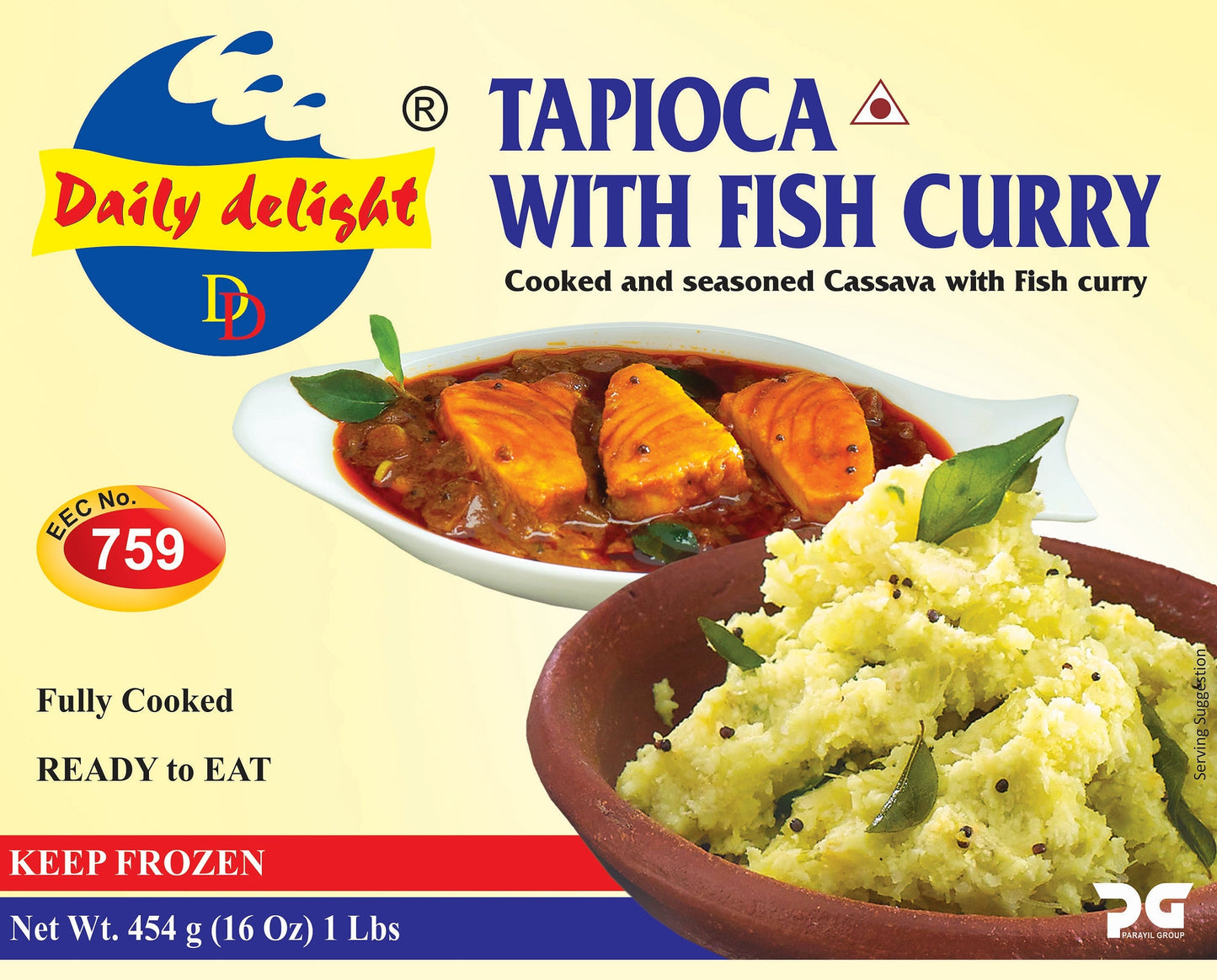 Daily Delight  Tapioca With Fish Curry