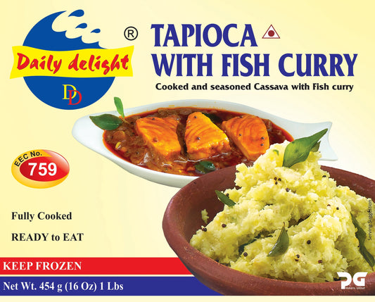 Daily Delight  Tapioca With Fish Curry